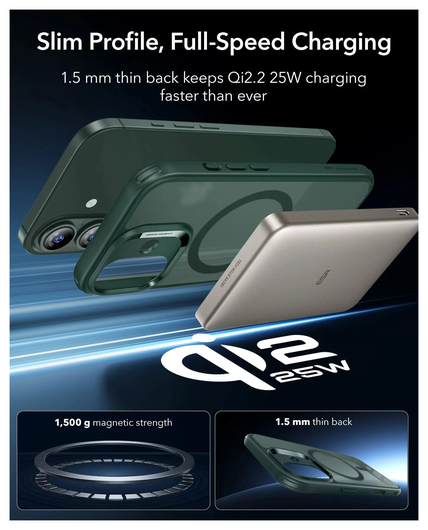 ESR Classic Hybrid iPhone 17 Hoesje MagSafe Back Cover Groen afbeelding 7