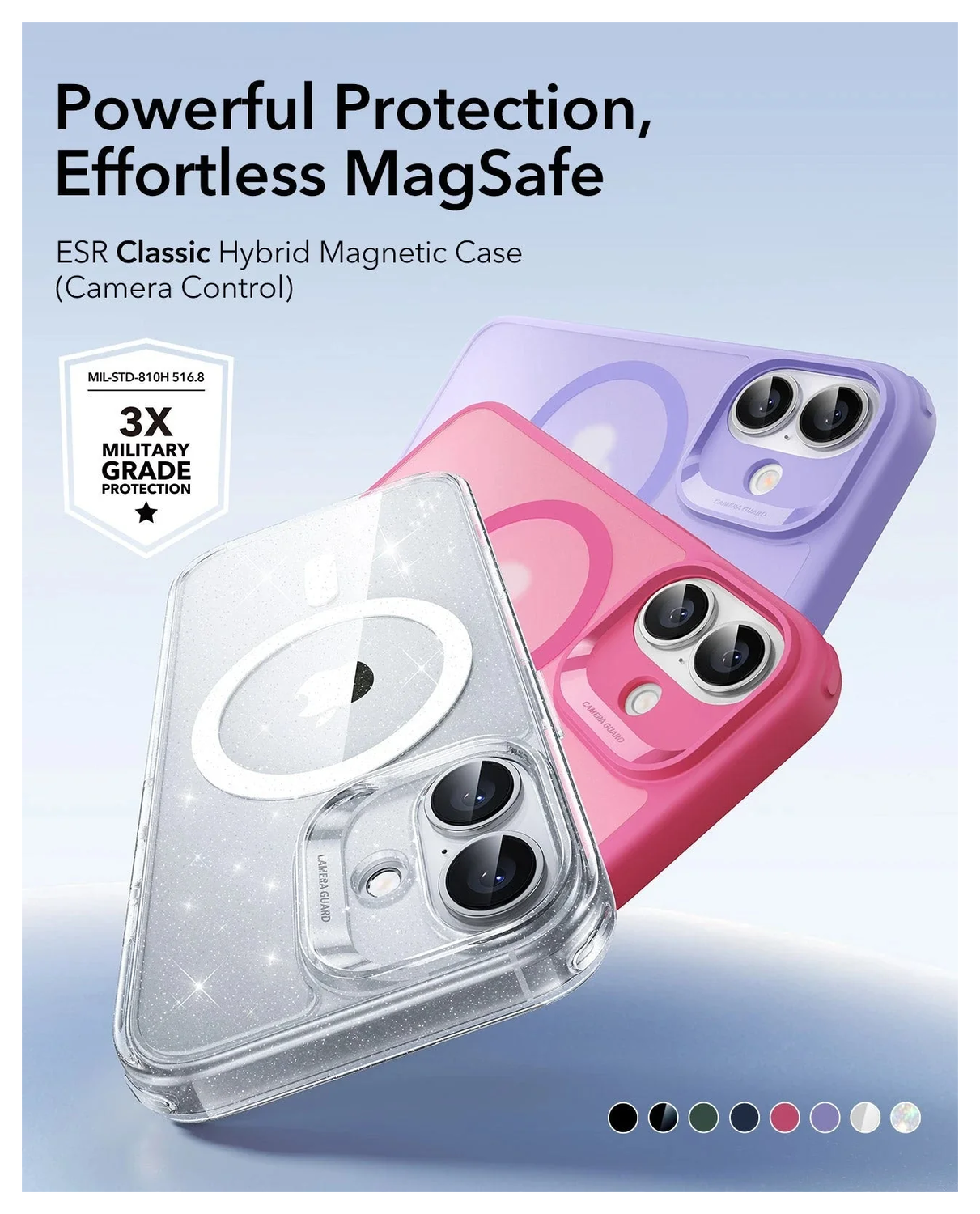 ESR Classic Hybrid iPhone 17 Hoesje MagSafe Back Cover Roze afbeelding 2