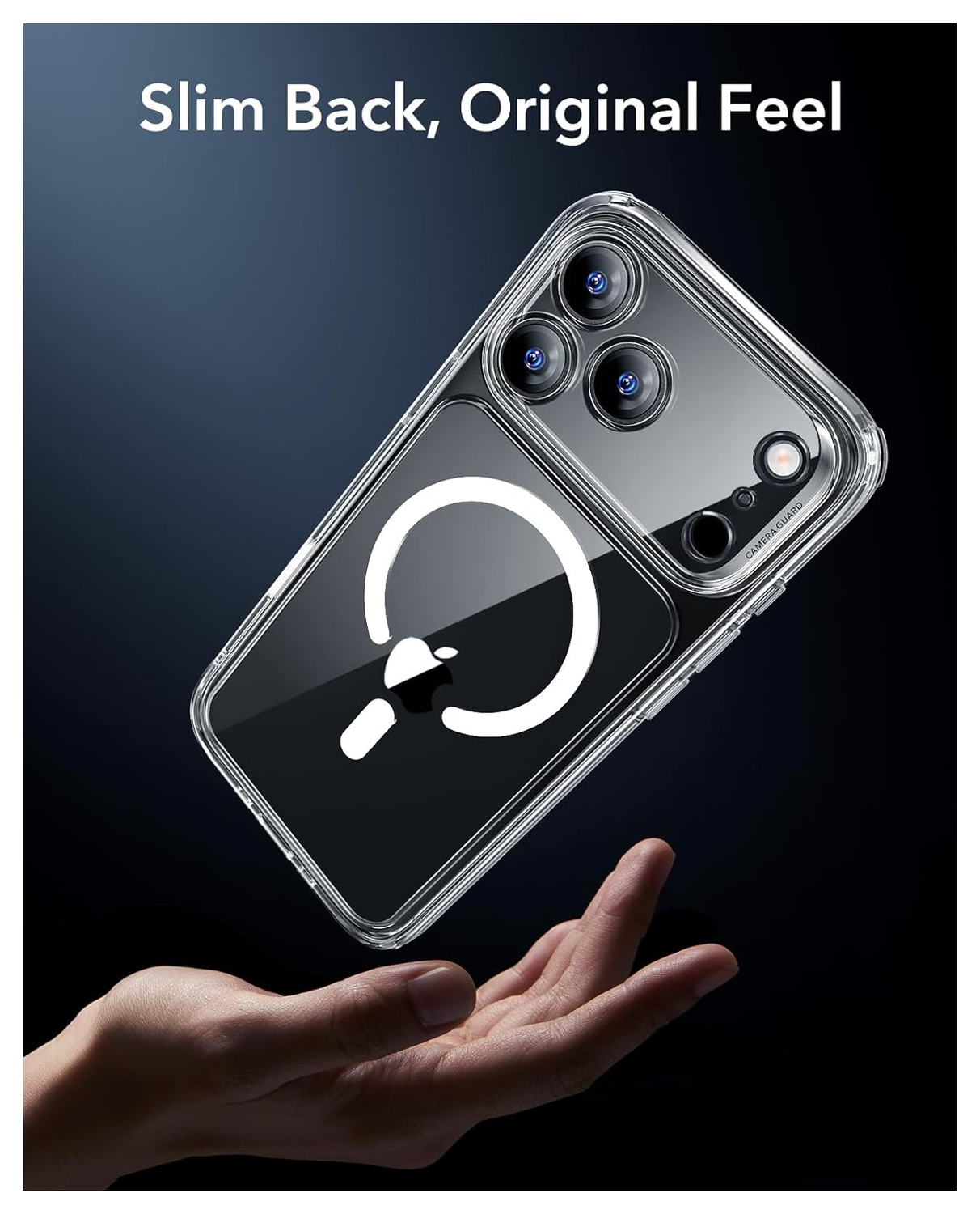 ESR Classic Hybrid iPhone 17 Pro Hoesje MagSafe Back Cover Transparant afbeelding 7