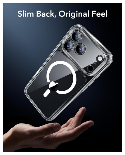 ESR Classic Hybrid iPhone 17 Pro Hoesje MagSafe Back Cover Transparant afbeelding 7