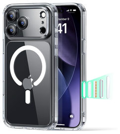 ESR Classic Hybrid iPhone 17 Pro Hoesje MagSafe Back Cover Transparant