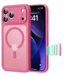ESR Classic Hybrid iPhone 17 Pro Hoesje MagSafe Back Cover Roze afbeelding