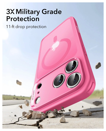 ESR Classic Hybrid iPhone 17 Pro Hoesje MagSafe Back Cover Roze afbeelding 4