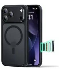 ESR Classic Hybrid iPhone 17 Pro Max Hoesje MagSafe Back Cover Frosted Zwart afbeelding