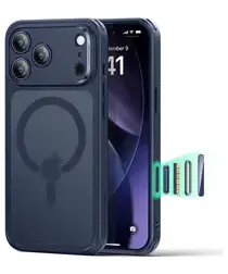 ESR Classic Hybrid iPhone 17 Pro Max Hoesje MagSafe Back Cover Blauw afbeelding