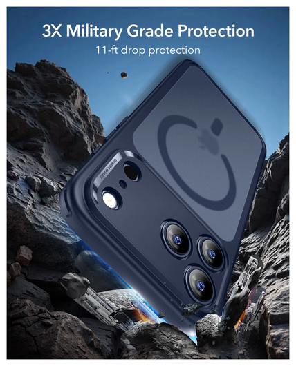 ESR Classic Hybrid iPhone 17 Pro Max Hoesje MagSafe Back Cover Blauw afbeelding 4