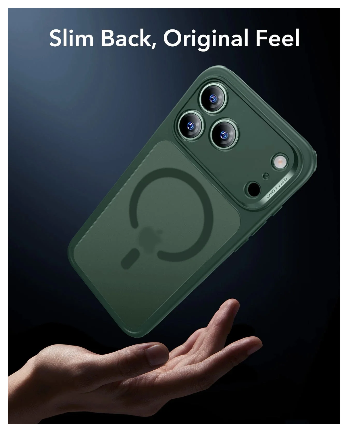 ESR Classic Hybrid iPhone 17 Pro Max Hoesje MagSafe Back Cover Groen afbeelding 6
