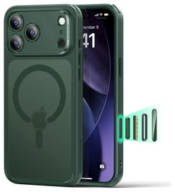 ESR Classic Hybrid iPhone 17 Pro Max Hoesje MagSafe Back Cover Groen