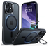 ESR Classic Hybrid MagSafe iPhone 17 Hoesje Stand Back Cover Frosted Zwart afbeelding 1