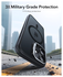 ESR Classic Hybrid MagSafe iPhone 17 Hoesje Stand Back Cover Frosted Zwart afbeelding 3