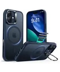 ESR Classic Hybrid MagSafe iPhone 17 Hoesje Stand Back Cover Blauw afbeelding