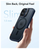 ESR Classic Hybrid MagSafe iPhone 17 Hoesje Stand Back Cover Blauw afbeelding 8