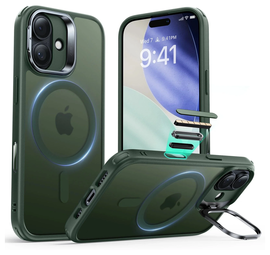 ESR Classic Hybrid MagSafe iPhone 17 Hoesje Stand Back Cover Groen