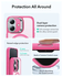 ESR Classic Hybrid MagSafe iPhone 17 Hoesje Stand Back Cover Roze afbeelding 4