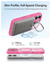 ESR Classic Hybrid MagSafe iPhone 17 Hoesje Stand Back Cover Roze afbeelding 6