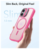 ESR Classic Hybrid MagSafe iPhone 17 Hoesje Stand Back Cover Roze afbeelding 8