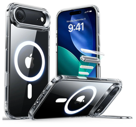 ESR Classic Hybrid MagSafe iPhone 17 Air Hoesje Stand Transparant