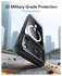 ESR Classic Hybrid MagSafe iPhone 17 Pro Hoesje Stand Transparant Zwart afbeelding 3