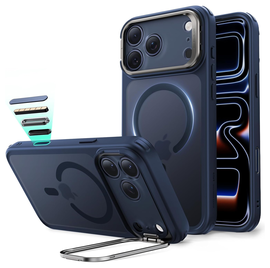 ESR Classic Hybrid MagSafe iPhone 17 Pro Hoesje Stand Blauw