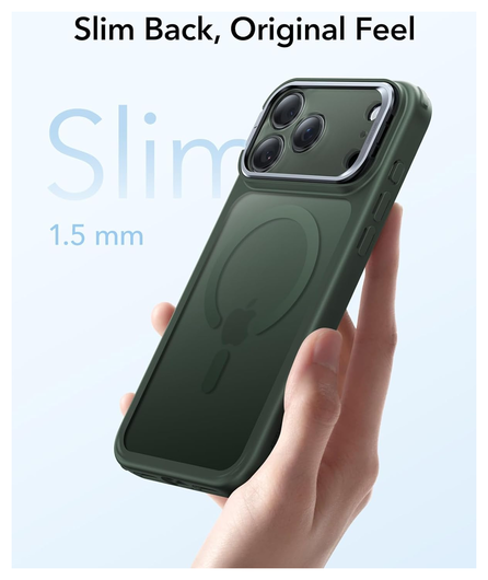 ESR Classic Hybrid MagSafe iPhone 17 Pro Hoesje Stand Groen afbeelding 7