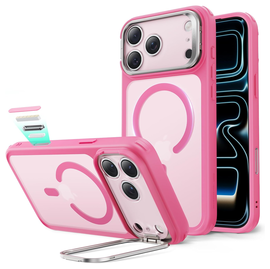 ESR Classic Hybrid MagSafe iPhone 17 Pro Hoesje Stand Roze afbeelding