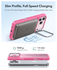 ESR Classic Hybrid MagSafe iPhone 17 Pro Hoesje Stand Roze afbeelding 5