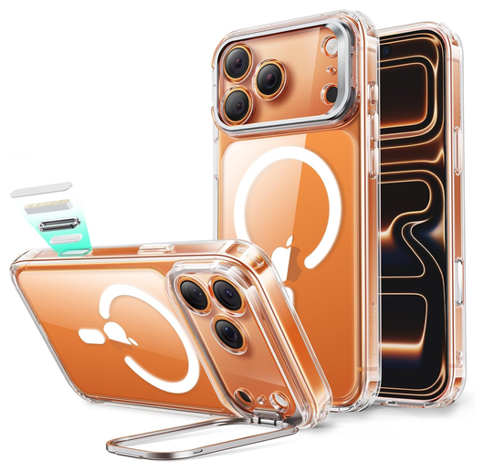ESR Classic Hybrid MagSafe iPhone 17 Pro Max Hoesje Stand Transparant afbeelding 1