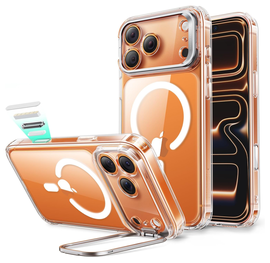 ESR Classic Hybrid MagSafe iPhone 17 Pro Max Hoesje Stand Transparant afbeelding