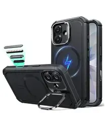 ESR Cyber Tough iPhone 17 Hoesje Stand MagSafe Back Cover Zwart afbeelding