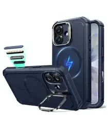 ESR Cyber Tough iPhone 17 Hoesje Stand MagSafe Back Cover Blauw afbeelding