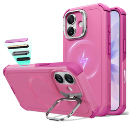 ESR Cyber Tough iPhone 17 Hoesje Stand MagSafe Back Cover Roze