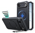 ESR Cyber Tough iPhone Air Hoesje Stand MagSafe Back Cover Zwart afbeelding 1