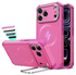 ESR Cyber Tough iPhone 17 Pro Hoesje Stand MagSafe Back Cover Roze