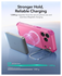 ESR Cyber Tough iPhone 17 Pro Hoesje Stand MagSafe Back Cover Roze afbeelding 6