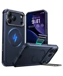 ESR Cyber Tough iPhone 17 Pro Max Hoesje Stand MagSafe Back Cover Blauw afbeelding