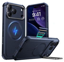 ESR Cyber Tough iPhone 17 Pro Max Hoesje Stand MagSafe Back Cover Blauw afbeelding