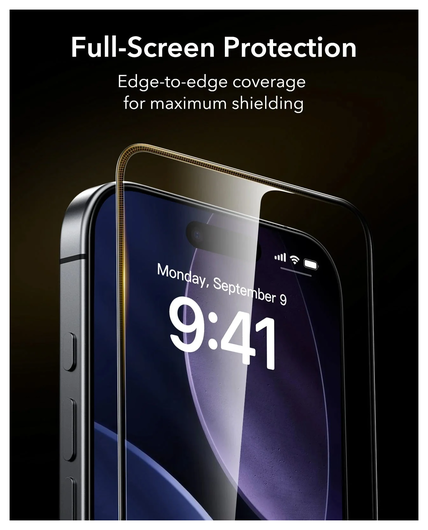 ESR UltraFit Armorite Pro iPhone 17 Pro Tempered Glass (3-Pack) afbeelding 7