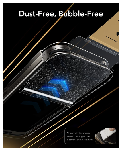 ESR UltraFit Armorite Pro iPhone 17 Pro Max Tempered Glass (3-Pack) afbeelding 6