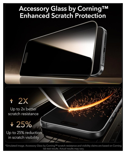 ESR UltraFit Armorite Pro Privacy iPhone 17 / 16 Pro Screen Protector (3-Pack) afbeelding 7