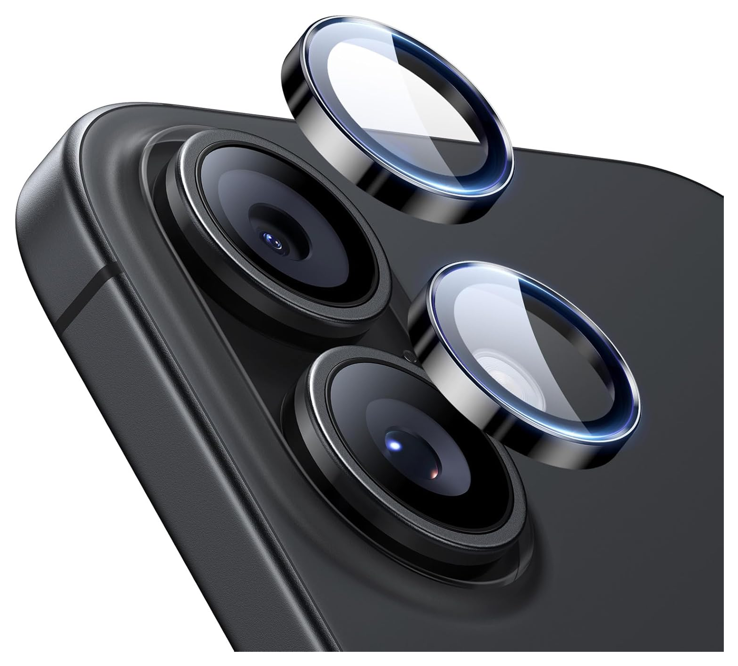 ESR Armorite Apple iPhone 17 / 16 / 16 Plus Camera Lens Protector Zwart afbeelding 1