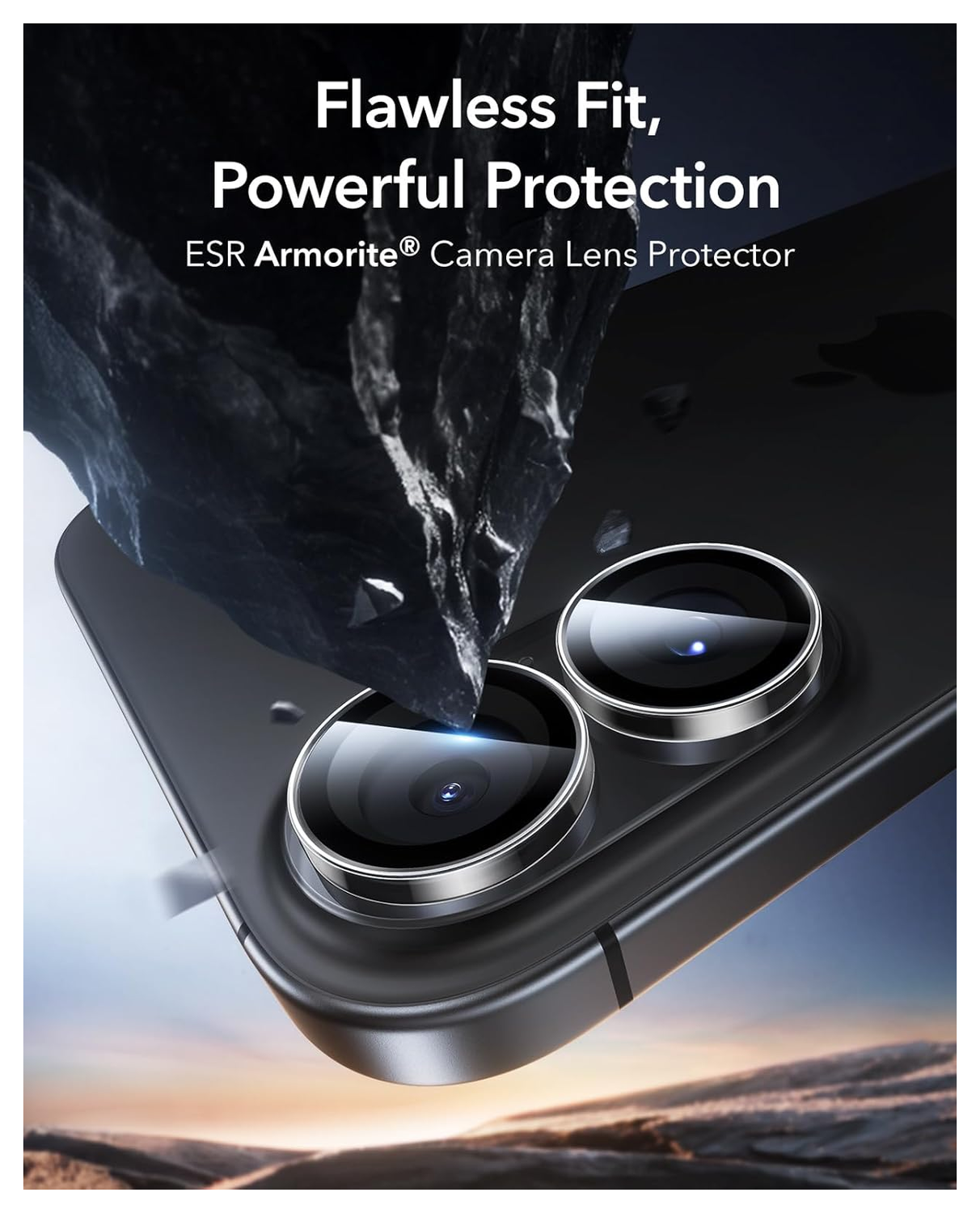 ESR Armorite Apple iPhone 17 / 16 / 16 Plus Camera Lens Protector Transparant afbeelding 2