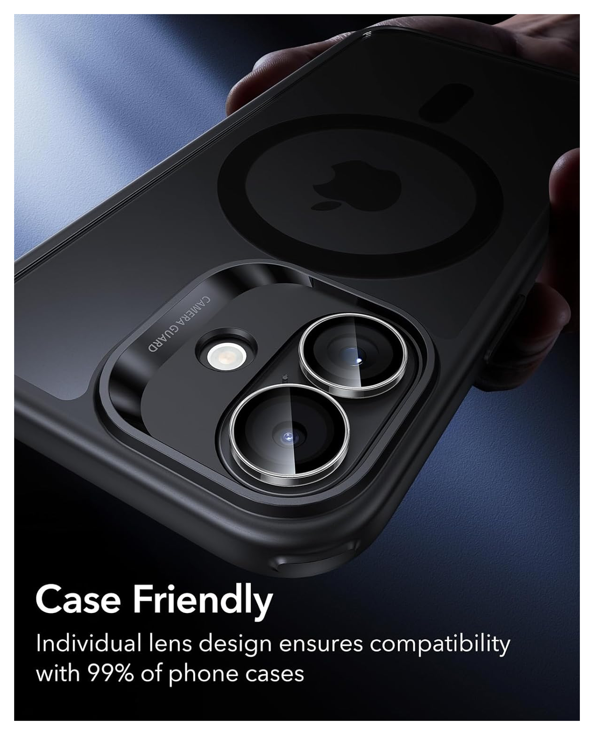 ESR Armorite Apple iPhone 17 / 16 / 16 Plus Camera Lens Protector Transparant afbeelding 6