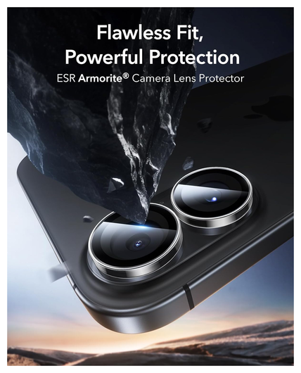 ESR Armorite Apple iPhone 17 / 16 / 16 Plus Camera Lens Protector Transparant afbeelding 2