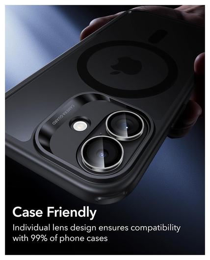 ESR Armorite Apple iPhone 17 / 16 / 16 Plus Camera Lens Protector Transparant afbeelding 6