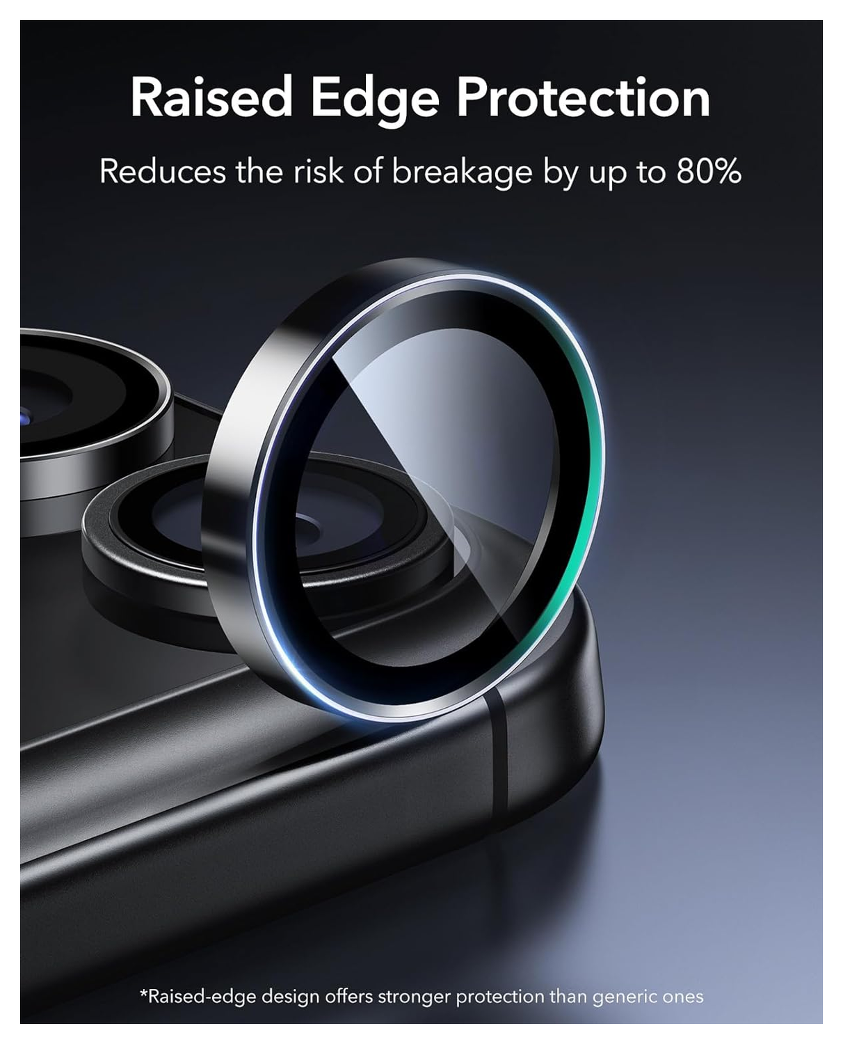 ESR Armorite iPhone 17 Pro (Max)/16 Pro (Max) Camera Lens Protector Zwart afbeelding 8