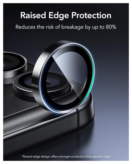 ESR Armorite iPhone 17 Pro (Max)/16 Pro (Max) Camera Lens Protector Zwart afbeelding 8