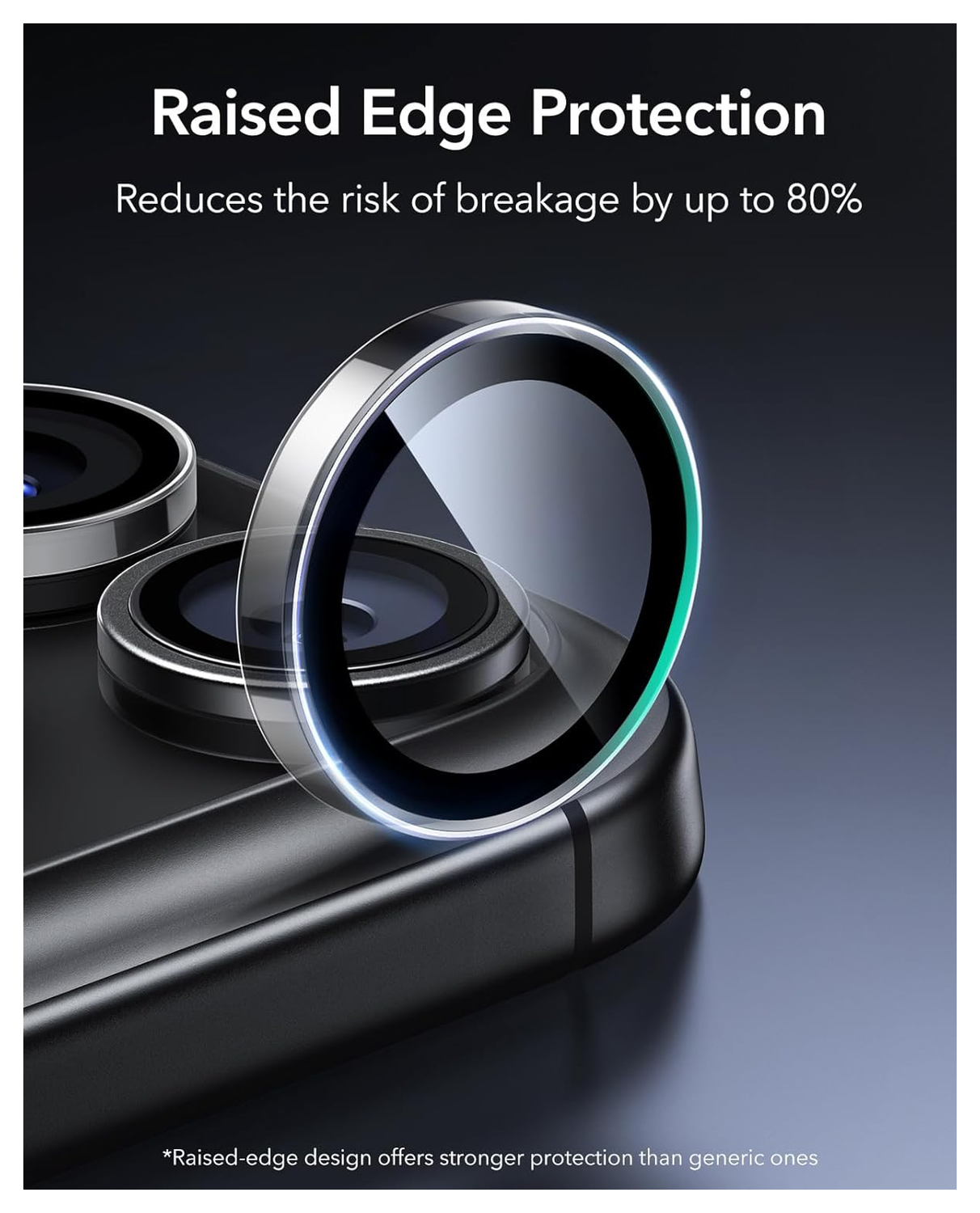 ESR Armorite iPhone 17 Pro (Max)/16 Pro (Max) Camera Lens Protector Transparant afbeelding 8