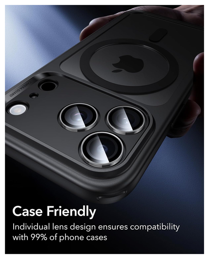 ESR Armorite iPhone 17 Pro (Max)/16 Pro (Max) Camera Lens Protector Transparant afbeelding 6