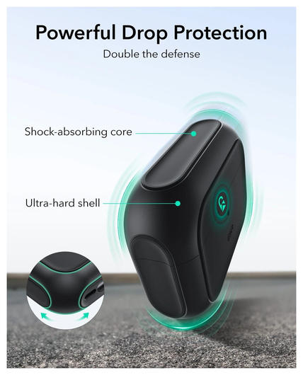ESR Orbit Hybrid HaloLock Apple AirPods Pro 3 (2025) Hoesje MagSafe Zwart afbeelding 6