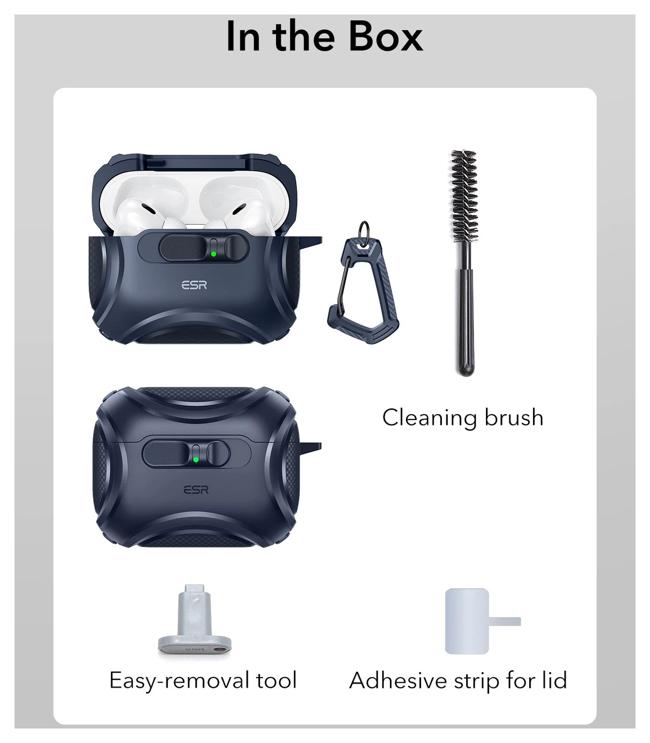 ESR Cyber FlickLock AirPods Pro 3 (2025) Hoesje MagSafe Blauw afbeelding 9